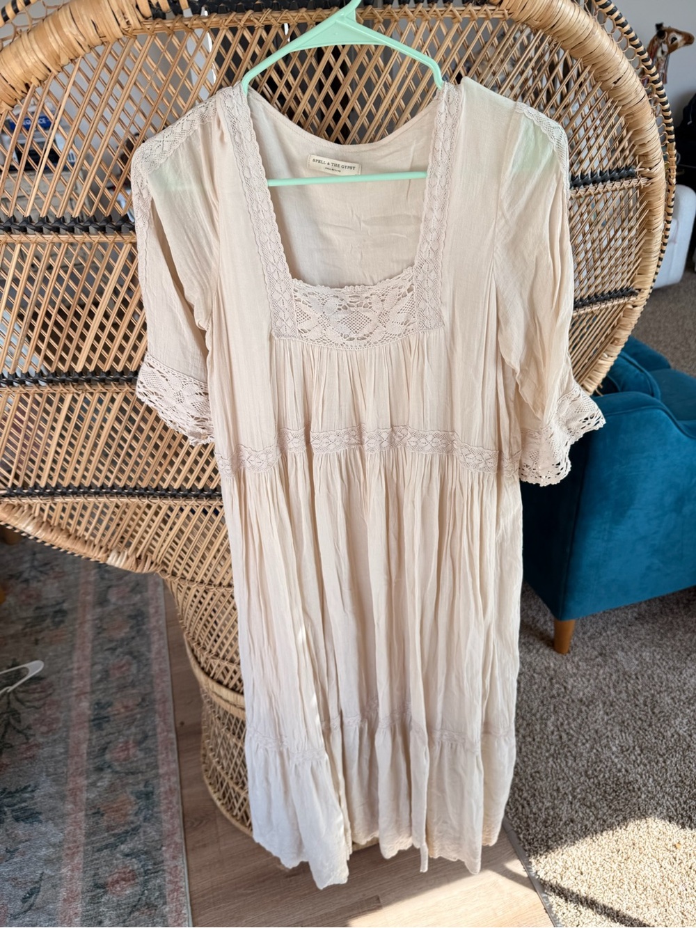 Spell & The Gypsy Cream Lace Maxi Dress